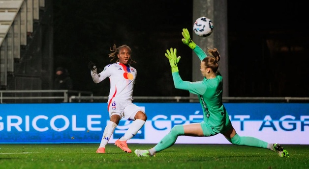 Le but de Dumornay qui a lancé la rencontre (photo Pauline Regz/OL.fr)
