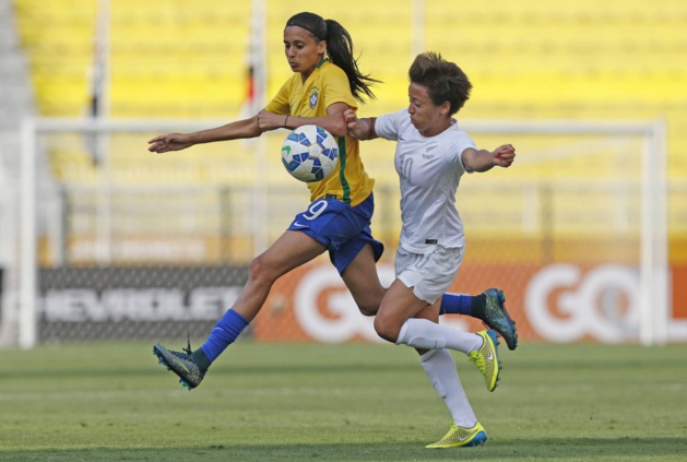Andressa Alves passeuse décisive pour Erika (photo CBF) Andressa Alves passeuse décisive pour Erika (photo CBF)