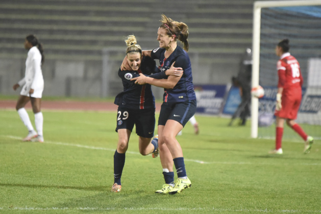 Lindsay Horan a inscrit son dernier but avec le PSG (photo Fred Grando/LMP) Lindsay Horan a inscrit son dernier but avec le PSG (photo Fred Grando/LMP)