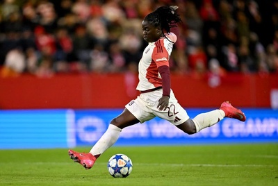 Chawinga a ouvert le score en contre (photo UEFA.com) Chawinga a ouvert le score en contre (photo UEFA.com)