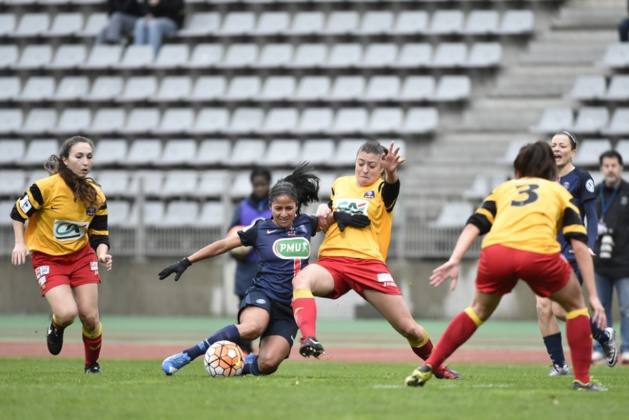 Cruz, en position d'attaquante, a ouvert le score (photo TeamPics/psg.fr) Cruz, en position d'attaquante, a ouvert le score (photo TeamPics/psg.fr)