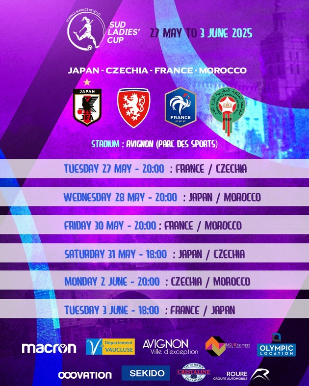 U23 - La liste pour la Sud Ladies Cup U23 - La liste pour la Sud Ladies Cup