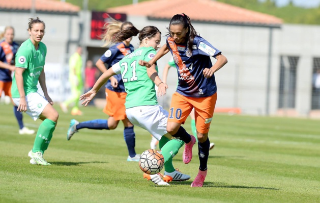 La Montpelliéraine Andressa Alves lors du match aller face à Saint-Etienne (photo MHSC) La Montpelliéraine Andressa Alves lors du match aller face à Saint-Etienne (photo MHSC)