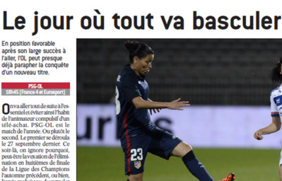 D1 - PSG - OL : Revue de presse : Des étincelles, de la complicité et le "Jour où tout va basculer" D1 - PSG - OL : Revue de presse : Des étincelles, de la complicité et le "Jour où tout va basculer"