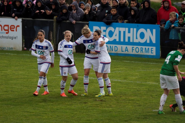 Majri, Le Sommer, Hegerberg, Kaci, le quatuor offensif (photo Sébastien Duret) Majri, Le Sommer, Hegerberg, Kaci, le quatuor offensif (photo Sébastien Duret)