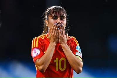 La capitaine Librán a ouvert le score (photo UEFA.com) La capitaine Librán a ouvert le score (photo UEFA.com)