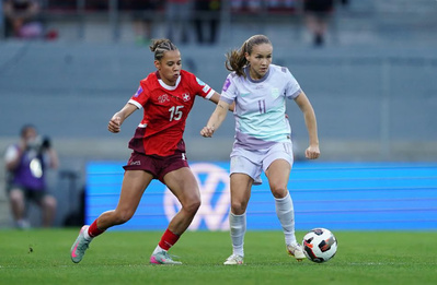 La Norvège de Graham Hansen retrouve la Suisse (photo UEFA)