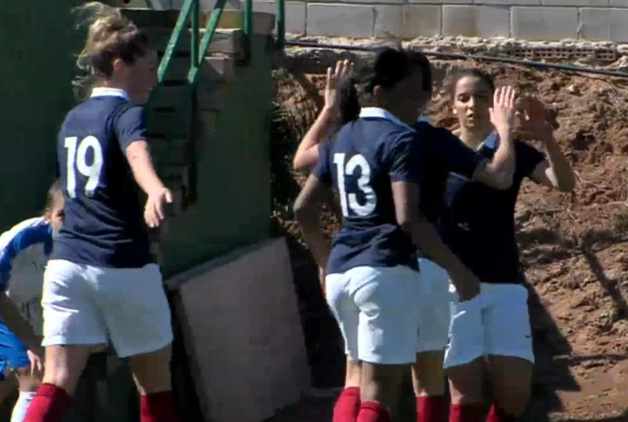 La joie tricolore après le troisième but (image La MangaTV) La joie tricolore après le troisième but (image La MangaTV)