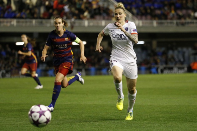 La meilleure buteuse de l'histoire de la Coupe d'Europe, Anja Mittag, sera peut-être la joueuse décisive (photo PSG)