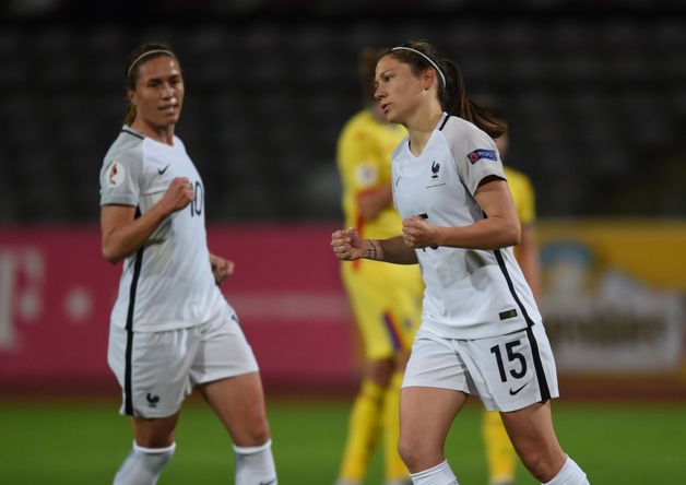 Elise Bussaglia a inscrit le seul but sur penalty (photo UEFA.com) Elise Bussaglia a inscrit le seul but sur penalty (photo UEFA.com)