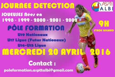 L’ASPTT ALBI organise une journée de détection L’ASPTT ALBI organise une journée de détection