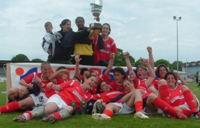 Les Blanquefortaises remportent la Coupe (photo : ESB)
