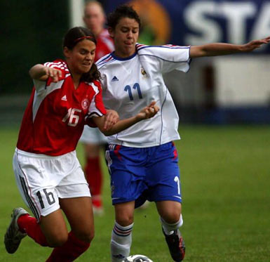 Charlène Olivier et les mini-Bleues s'étaient imposées face à l'Allemagne en 2007