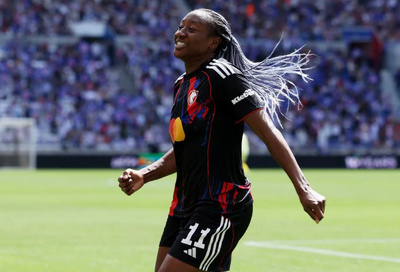 Diani permet à l'OL de passer en voie de qualification (photo UEFA.com)