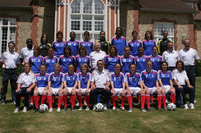 Les Bleues lors du stage de préparation