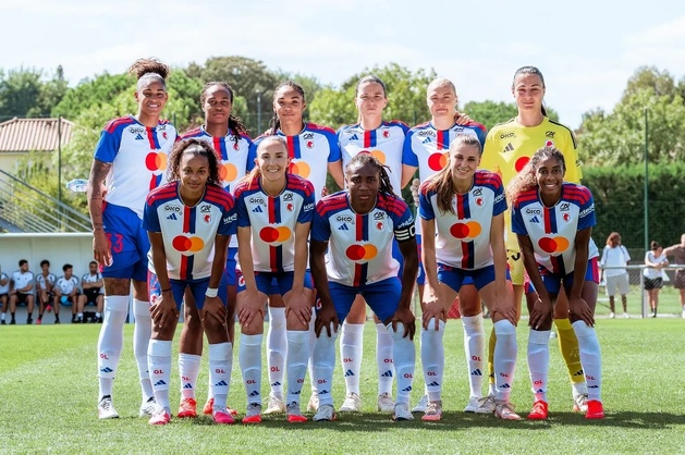 L'OL Lyonnes lors du dernier match de préparation (photo OL Lyonnes)