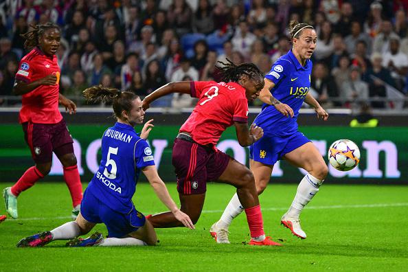 Katoto et l'OL Lyonnes ont été muselés pour la première fois de la saison (photo UEFA.com)