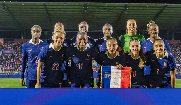 Le onze tricolore au coup d'envoi (photo FFF) Le onze tricolore au coup d'envoi (photo FFF)