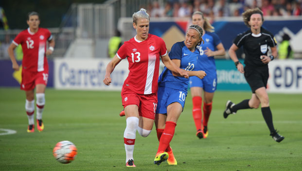 Abily a inscrit son 32e but en Bleue (photo A.Mesa/FFF) Abily a inscrit son 32e but en Bleue (photo A.Mesa/FFF)