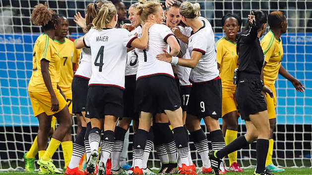 L'Allemagne déroule en seconde période (photo DFB) L'Allemagne déroule en seconde période (photo DFB)