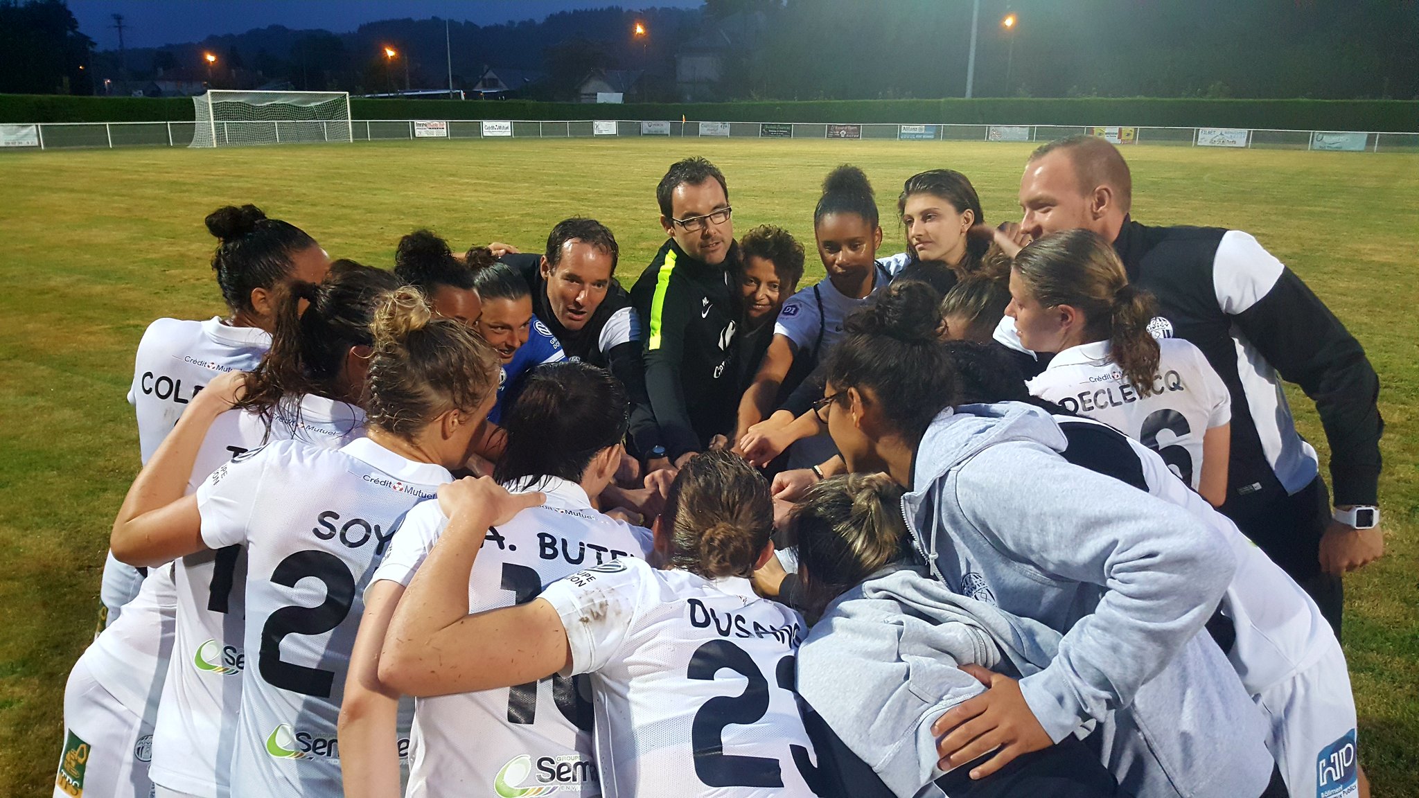 La joie de Juvisy (photo Twitter FCF Juvisy)