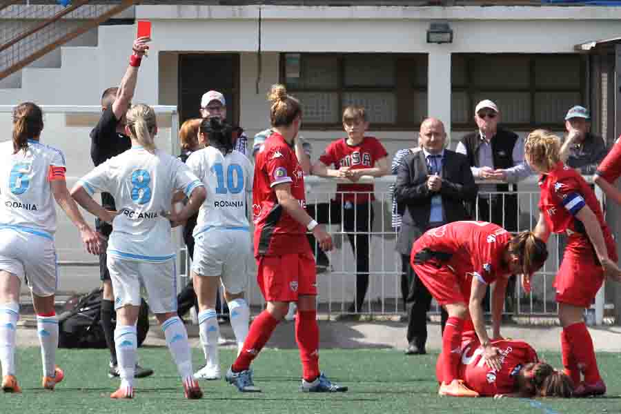 Brétigny avait été exclue pour une faute grossière (photo : .dijon-sportnews.fr)