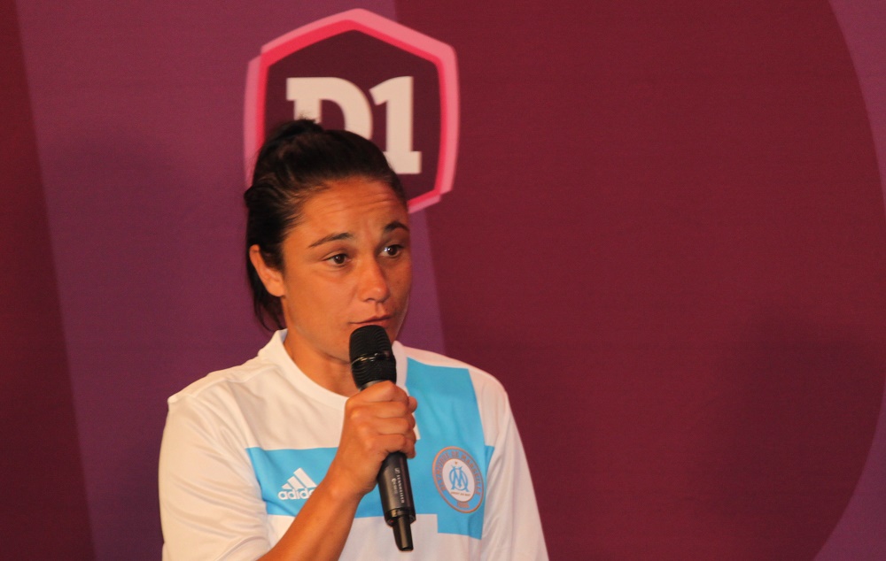 Sandrine Bretigny pourra jouer en D1 à compter de la troisième journée (photo Sébastien Duret)