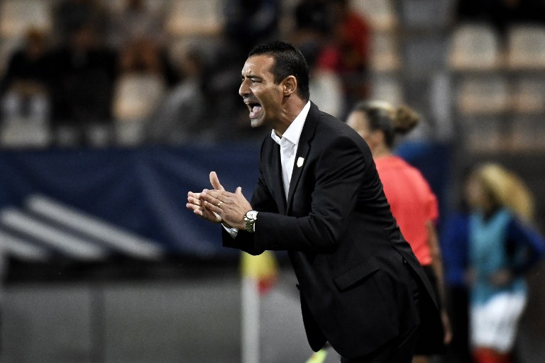 Olivier Echouafni pour sa première sur le banc tricolore (photo FFF)
