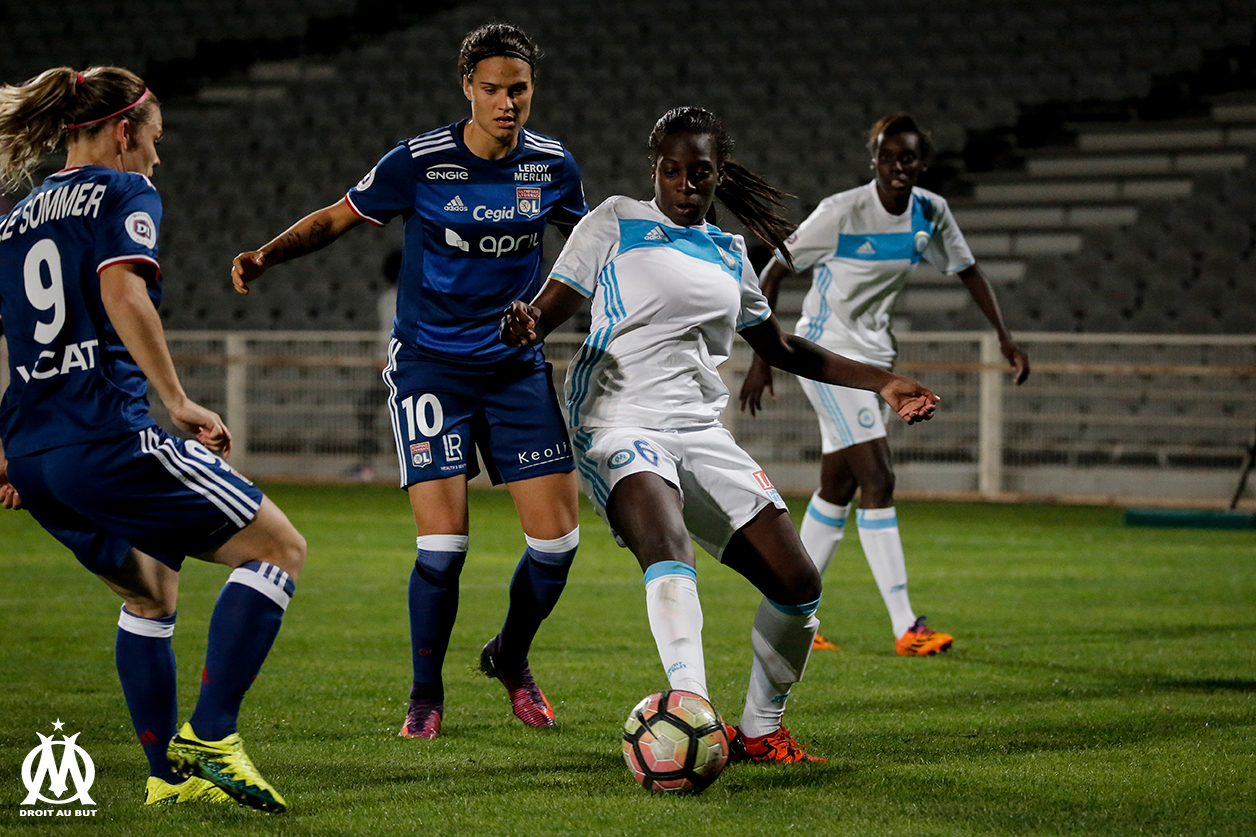 Asseyi est la première joueuse de la saison a marqué contre Lyon en D1 (photo Meryll Vian/OM.net) Asseyi est la première joueuse de la saison a marqué contre Lyon en D1 (photo Meryll Vian/OM.net)