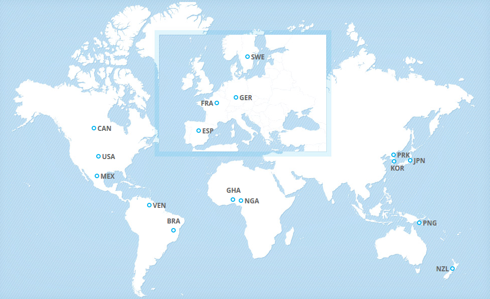 Les 16 qualifiés (source FIFA.com) Les 16 qualifiés (source FIFA.com)