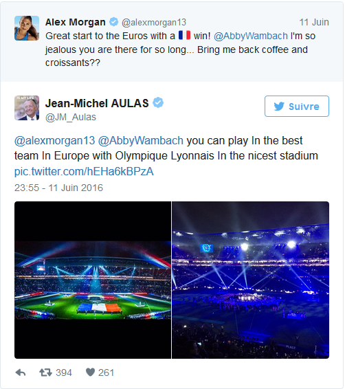 #D1F - Alex MORGAN et Josephine HENNING se rapprochent de l'OL