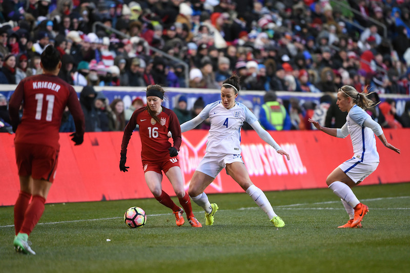 Lavelle, nouvelle joueuse américaine, se sera mis en évidence (photo US Soccer) Lavelle, nouvelle joueuse américaine, se sera mis en évidence (photo US Soccer)