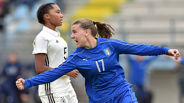 Fracas a surpris les Allemandes et permet à l'Italie de rêver d'une nouvelle finale (photo DFB)