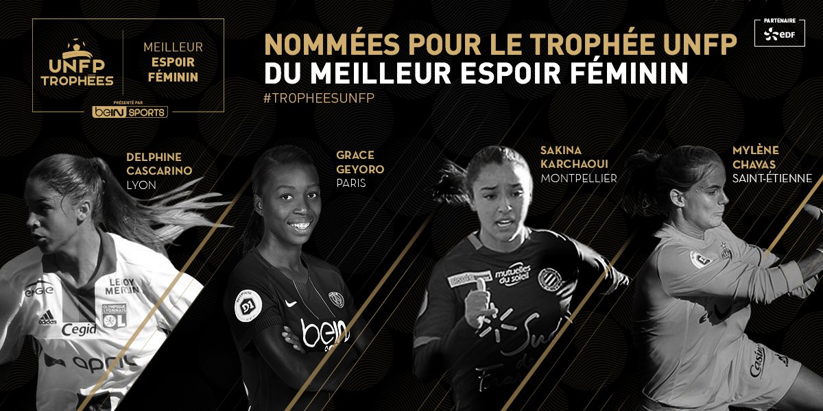 #TropheesUNFP - Les nommées pour le titre de meilleure joueuse et meilleure espoir connus