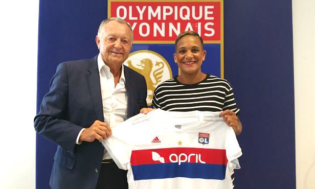 La championne d'Europe Shanice van de Sanden à l'OL