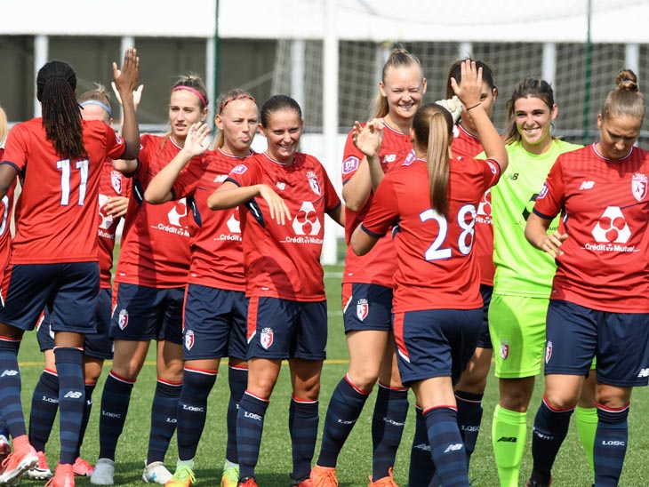 Les Lilloises ont terminé leur préparation par un succès face à Fleury (3-1) (photo LOSC)