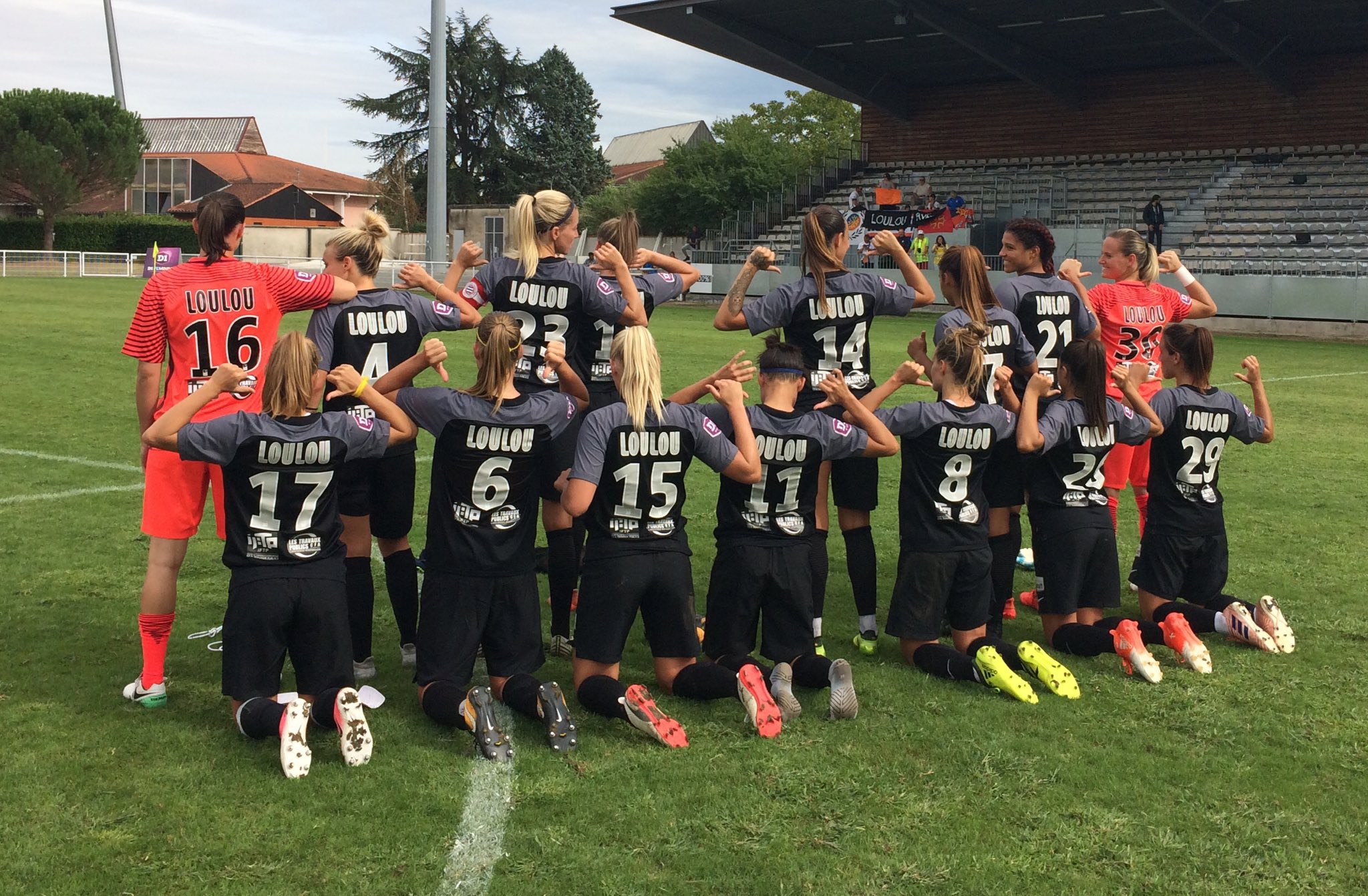 Hommage réussi des Montpelliéraines pour Loulou (photo MHSC)