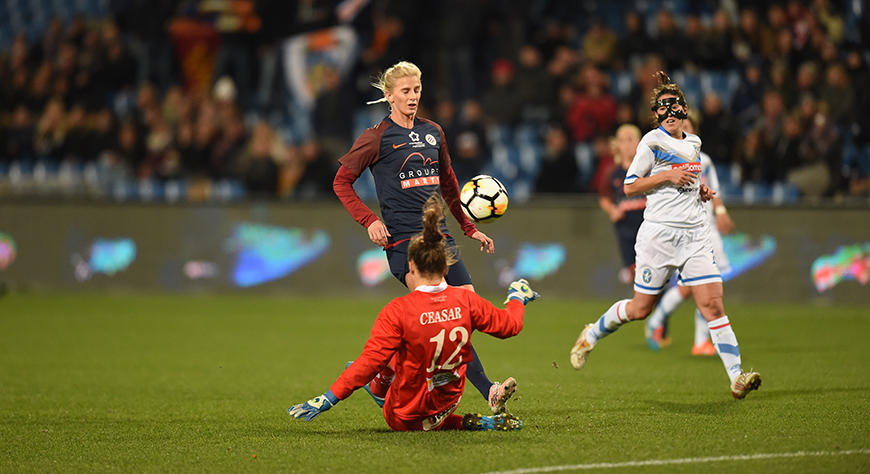 Le deuxième but a été inscrit par Jakobsson sur ce contre favorable (photo MHSC)