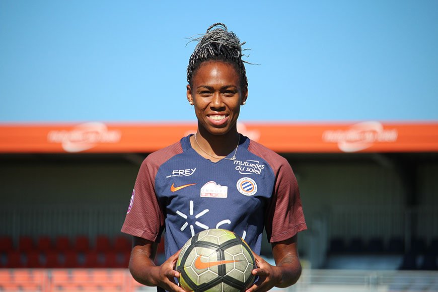 Lindsey Thomas prêtée par Montpellier jouera la deuxième partie de saison à Bordeaux (photo MHSC)