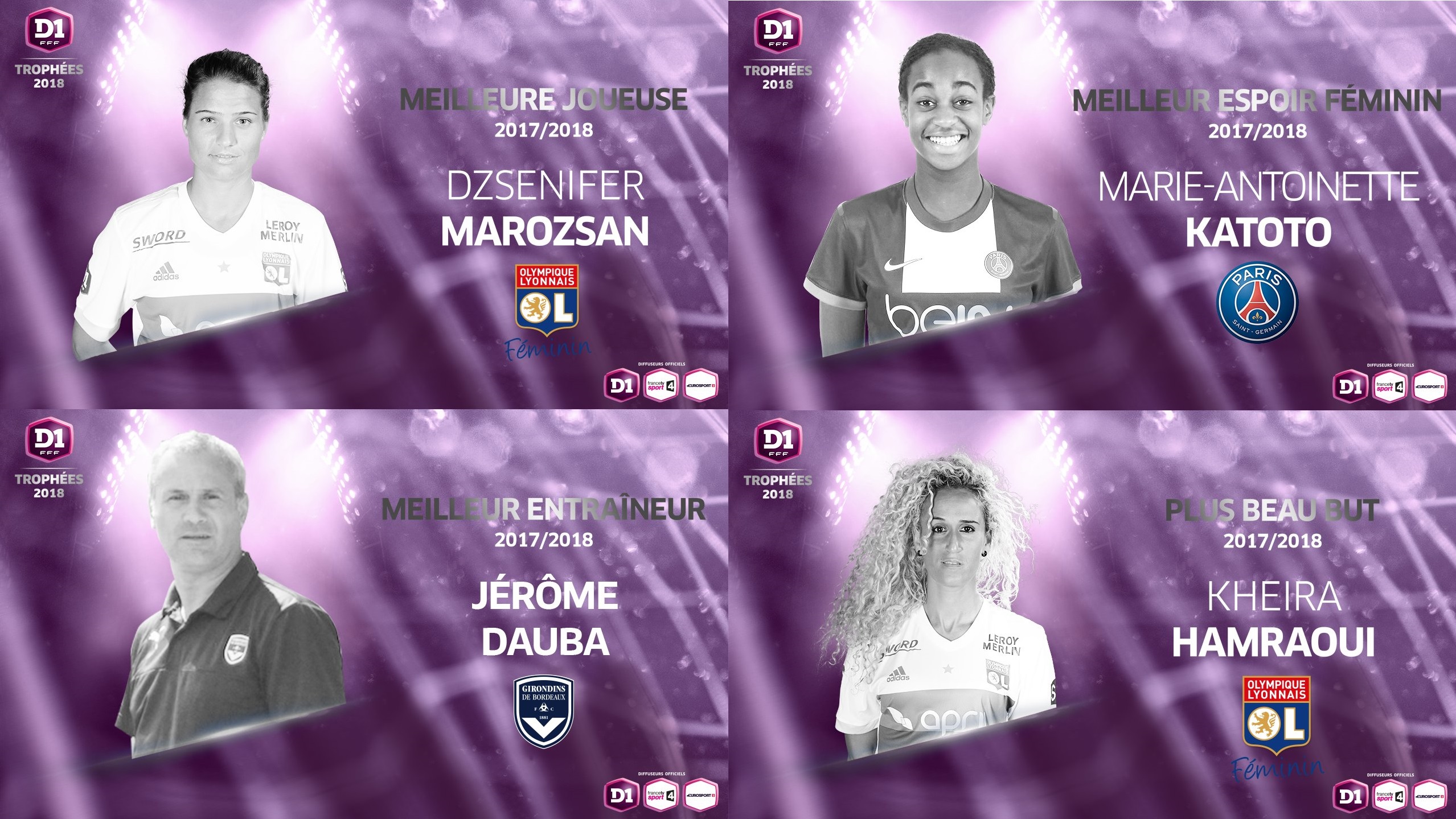 D1F Trophées FFF le palmarès 20172018