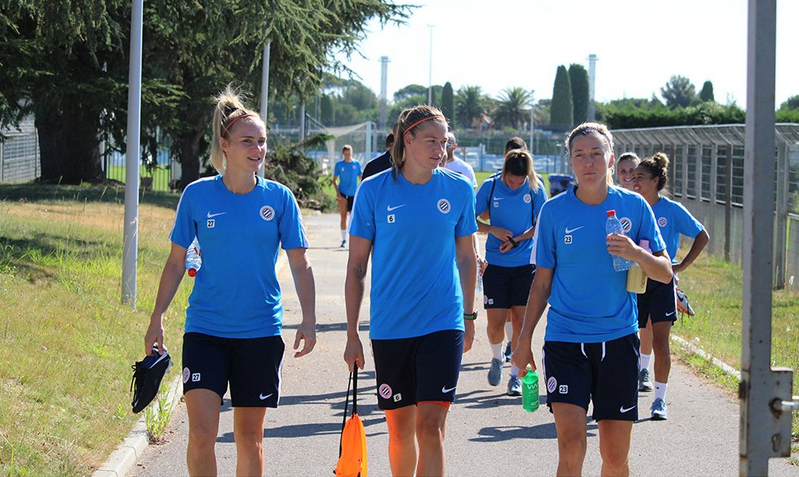 Les Montpelliéraines lors de la reprise (photo MHSC)