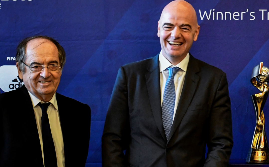 Les deux présidents de la FFF et de la FIFA (photo archive)