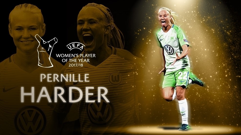 Pernille HARDER élue Joueuse UEFA de la saison 2017-2018