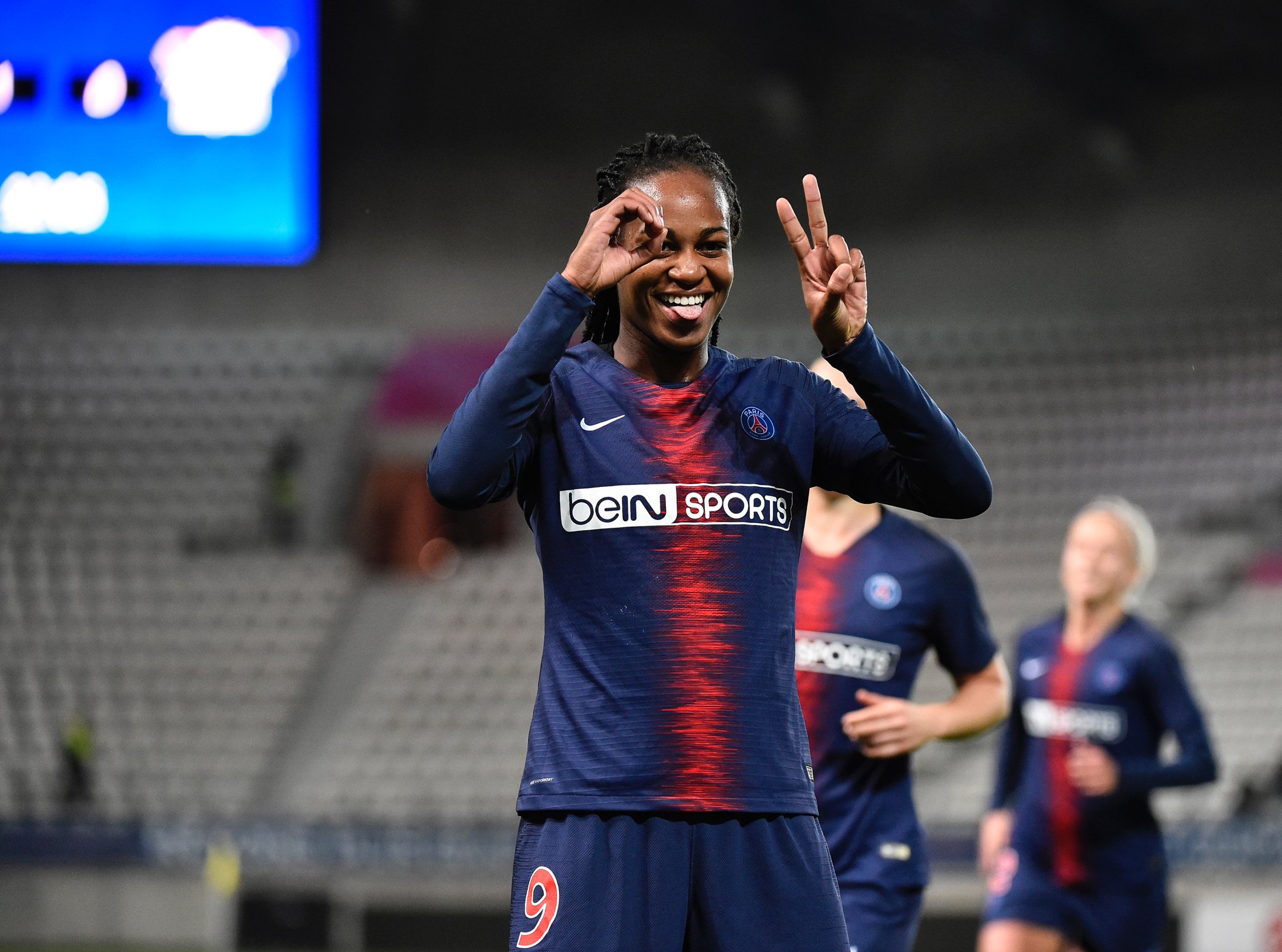 Katoto fête sa première convocation en Bleue, par un doublé avec le PSG (photo PSG) Katoto fête sa première convocation en Bleue, par un doublé avec le PSG (photo PSG)