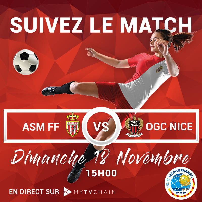 🎥 LIVE : Suivez le derby, AS Monaco FF - OGC NIce en direct vidéo !
