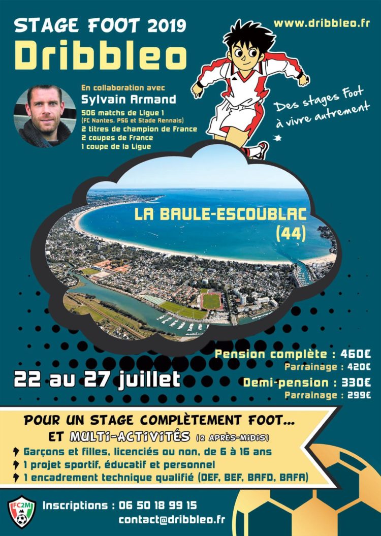 Les stages Dribbleo débarquent à La Baule avec Sylvain Armand Les stages Dribbleo débarquent à La Baule avec Sylvain Armand