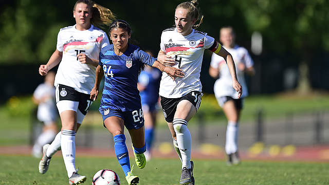 Les Allemandes ont disputé deux matchs en juin face aux USA (0-1, 3-1) Les Allemandes ont disputé deux matchs en juin face aux USA (0-1, 3-1)