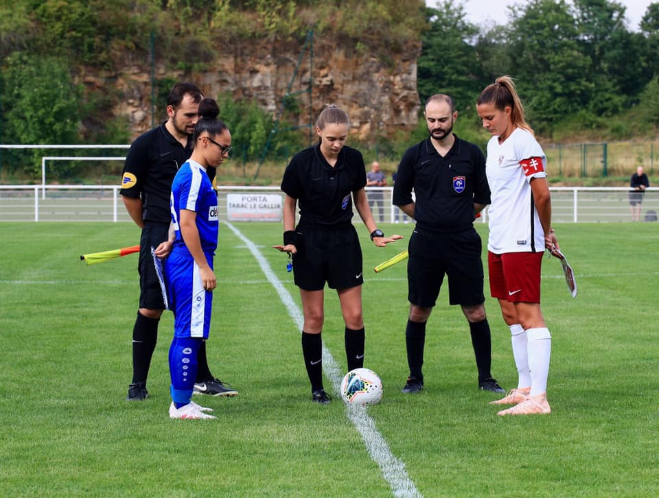 La capitaine Mélissa Godart lors du premier match de préparation (photo DR) La capitaine Mélissa Godart lors du premier match de préparation (photo DR)