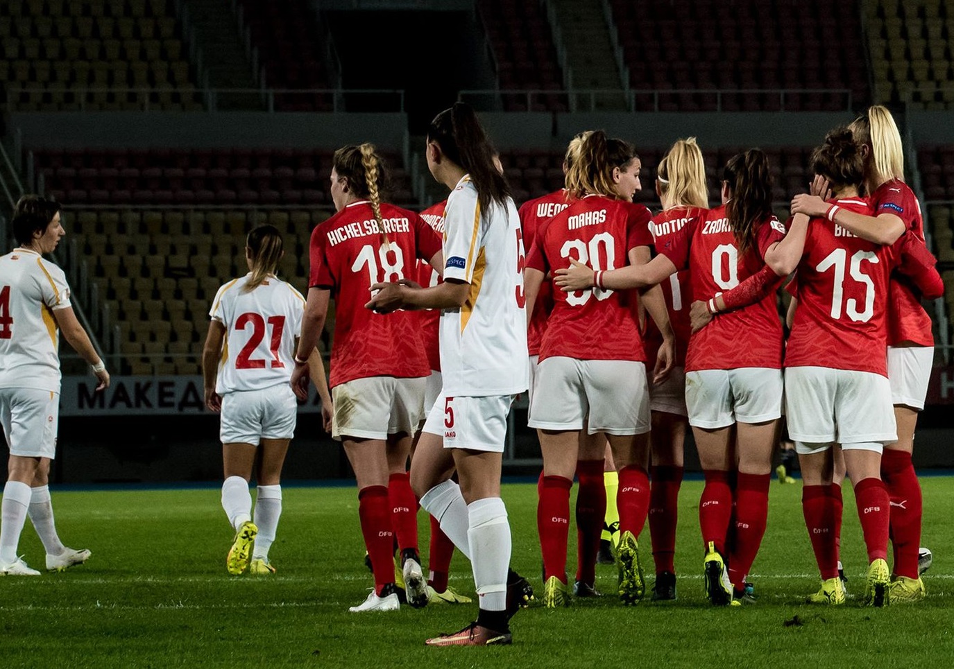 L'Autriche assure en Macédoine du Nord (photo OEFB)