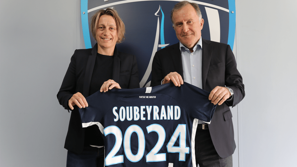 Sandrine Soubeyrand avec le Président Pierre Ferracci (photo PFC)